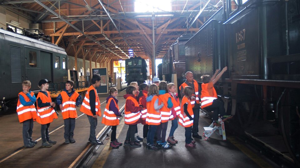 «Unterwegs zum Gotthard»: im Historischen Lokomotivdepot von SBB Historic Team Erstfeld.